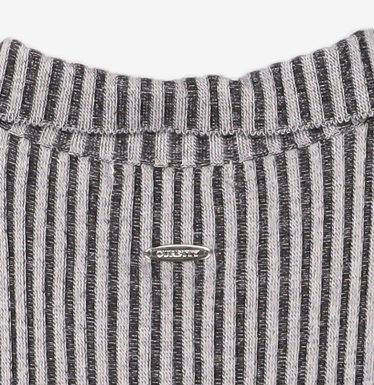 큐리티(CURETTY) C TWO TONE KNIT CARDIGAN_GREY S