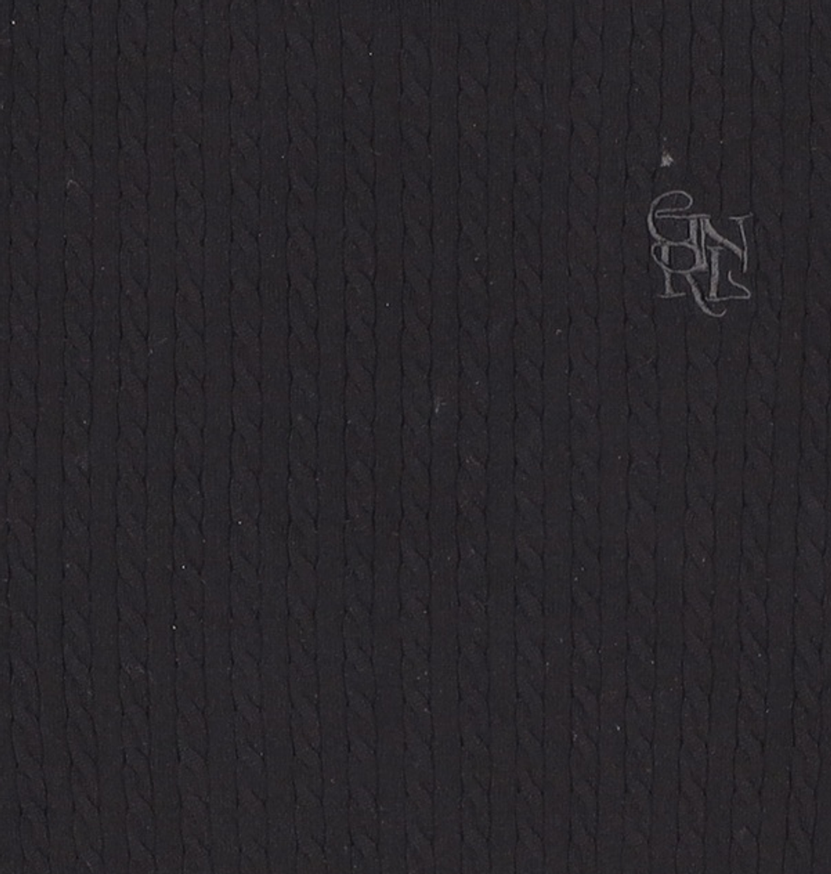 제너럴 아이디어(GENERAL IDEA) GNRL 케이블 하프 니트 [BLACK] / WBC2L05541 M