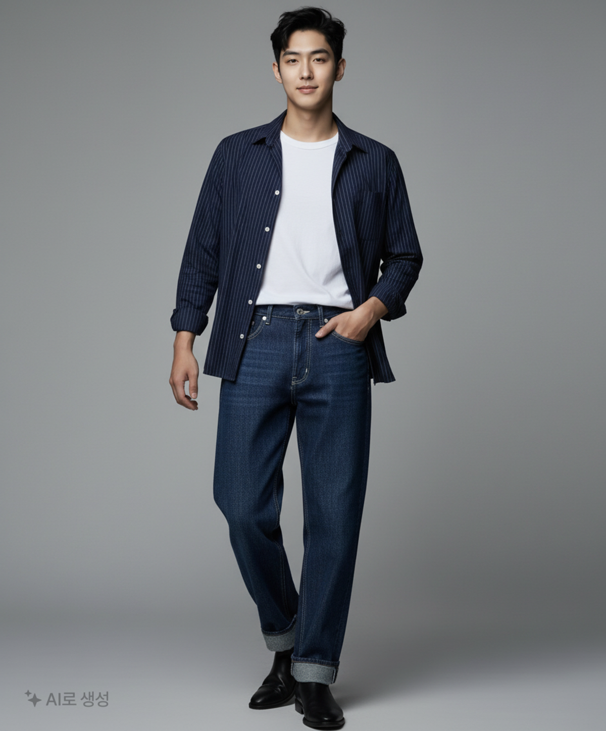 와르(WAAR) 청/데님 팬츠 L