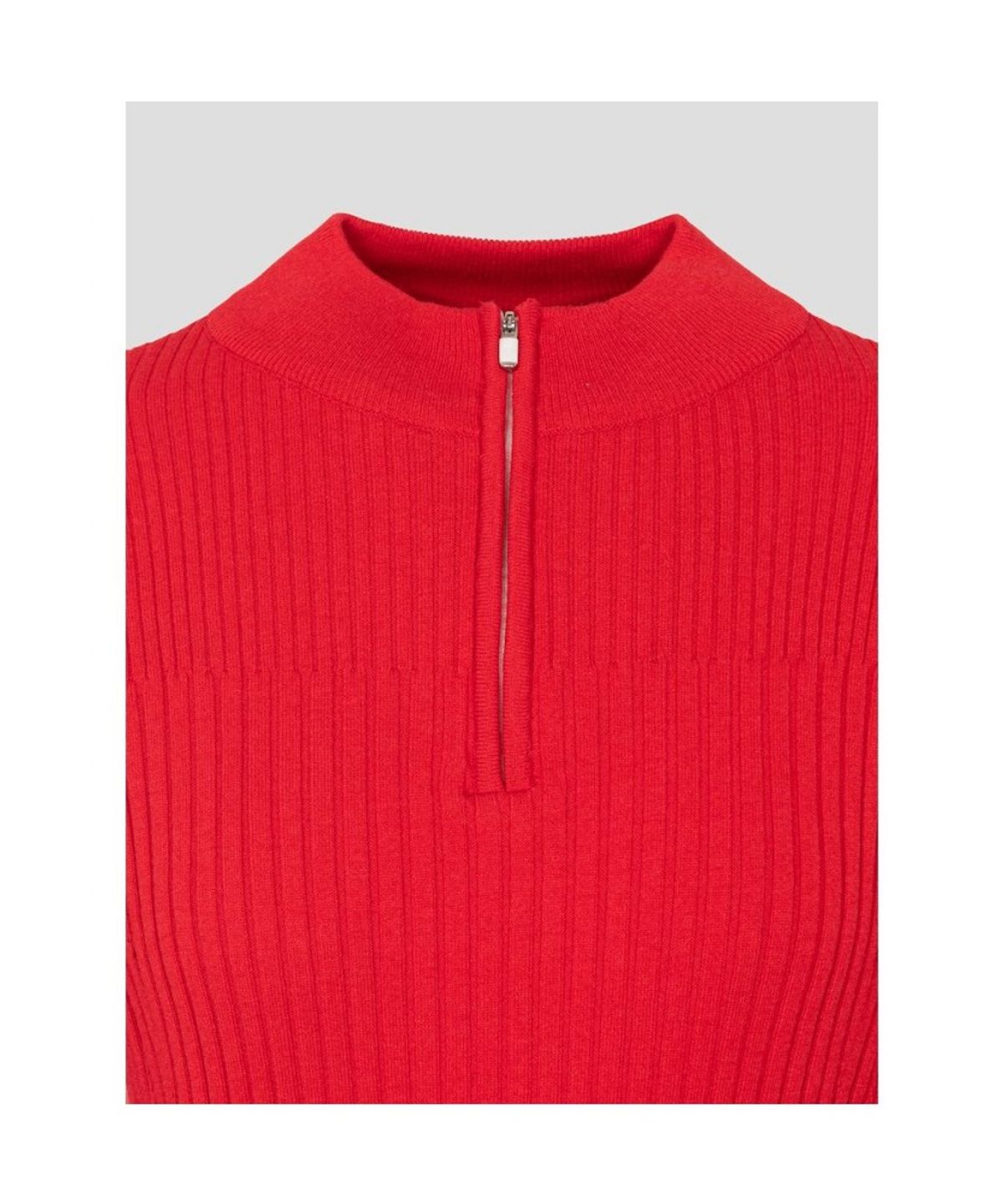 빈폴골프(BEANPOLE GOLF) [B_under] 여성 골지 하프집 니트 풀오버  레드