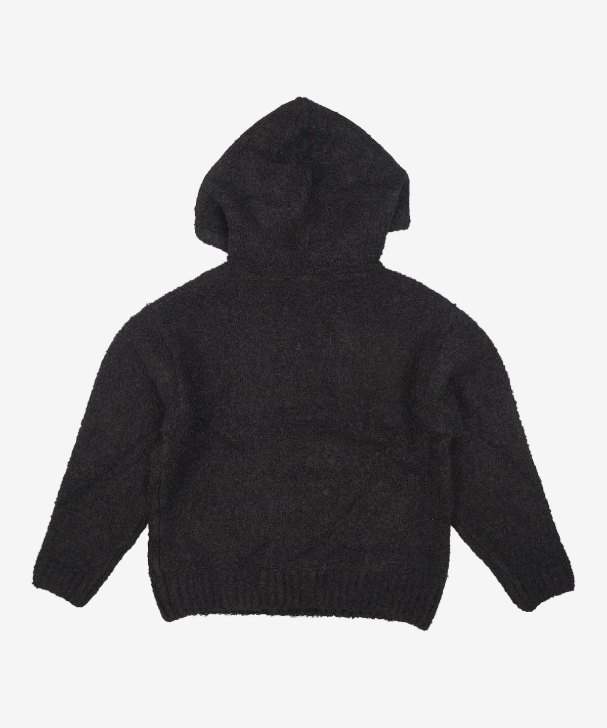 프리즘웍스(FRIZMWORKS) WAVE BOUCLE KNIT HOODY _ BLACK M