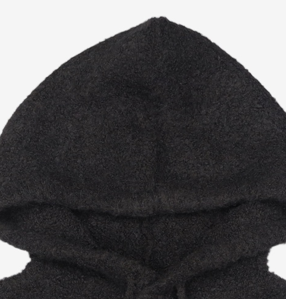 프리즘웍스(FRIZMWORKS) WAVE BOUCLE KNIT HOODY _ BLACK M