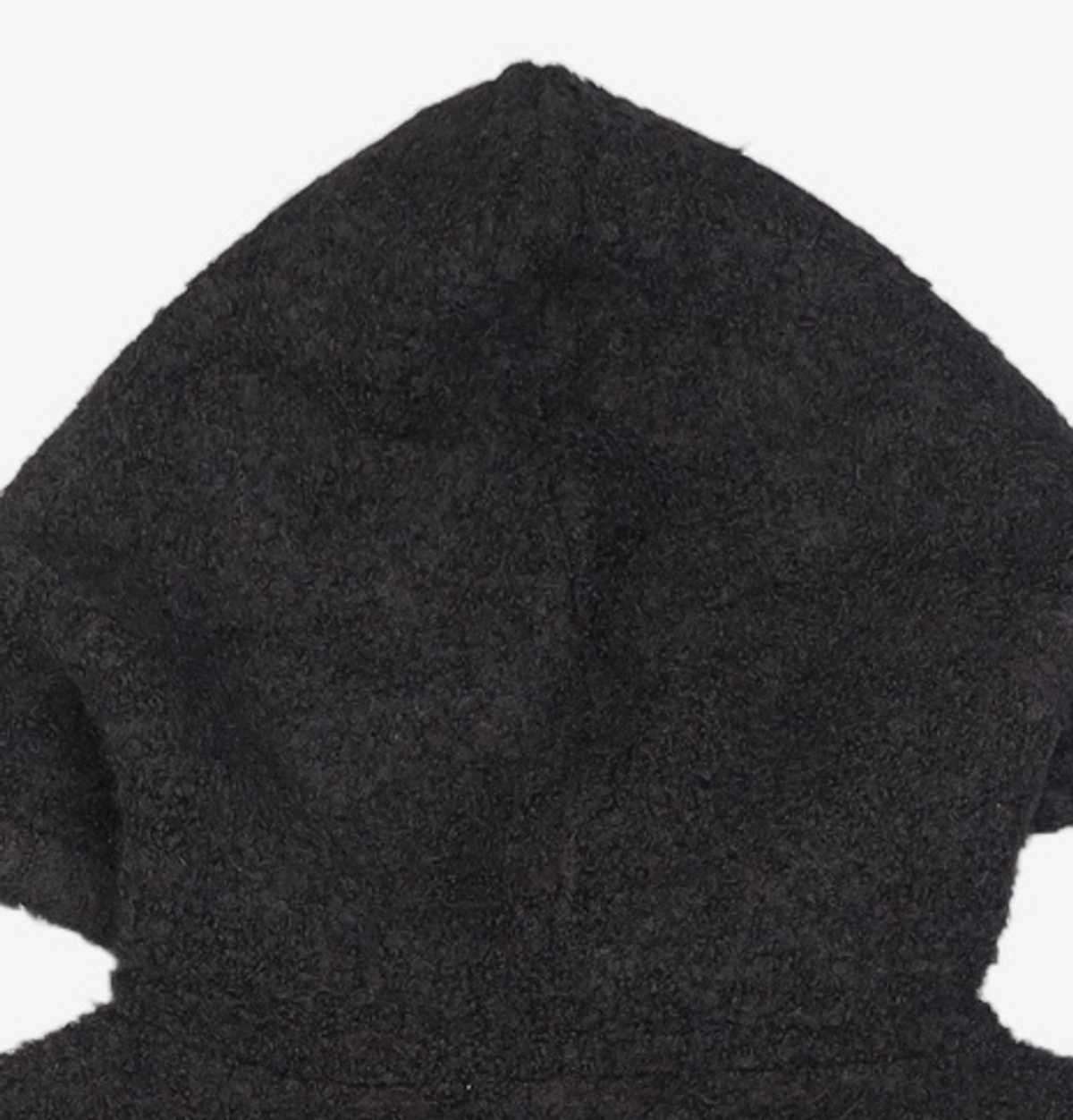 프리즘웍스(FRIZMWORKS) WAVE BOUCLE KNIT HOODY _ BLACK M