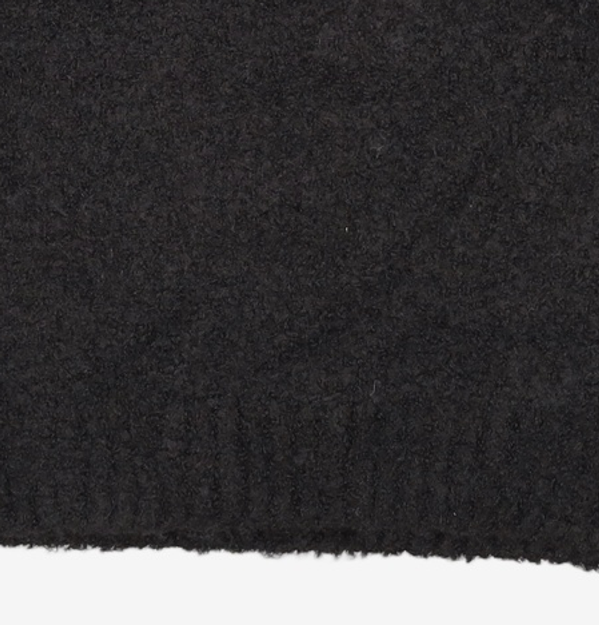 프리즘웍스(FRIZMWORKS) WAVE BOUCLE KNIT HOODY _ BLACK M