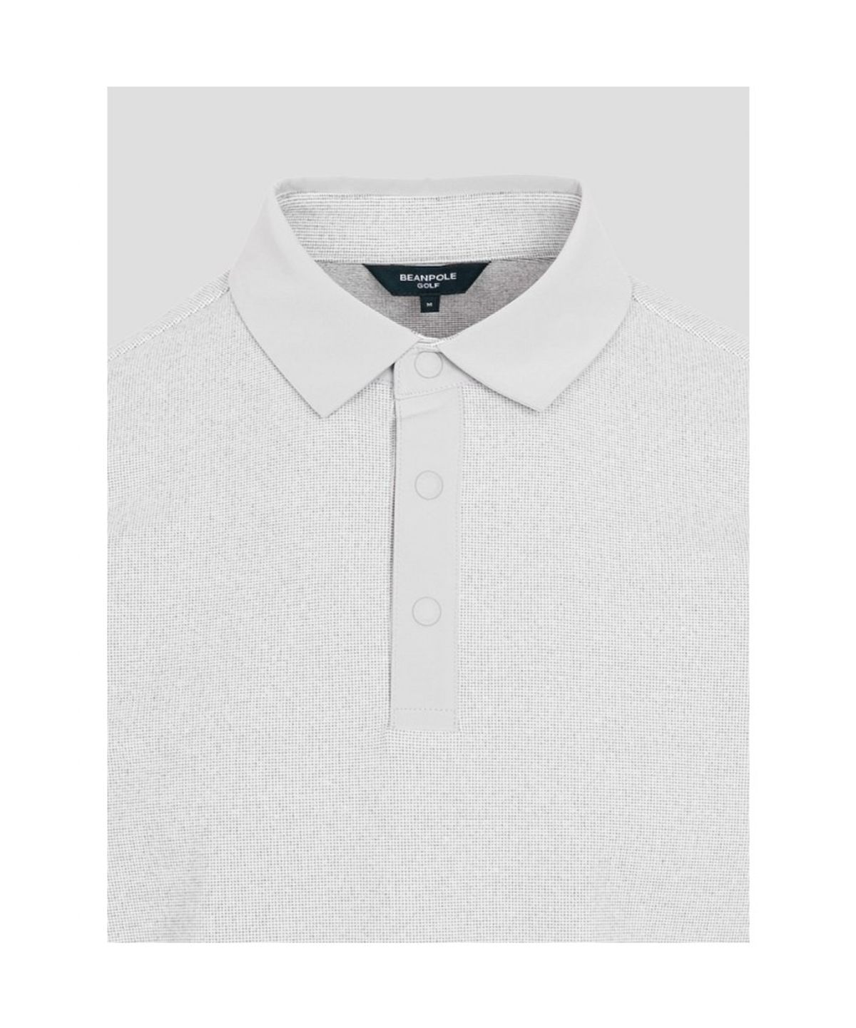 빈폴골프(BEANPOLE GOLF) 남성 약기모 도트 패턴 긴소매 티셔츠  라이트 그레이