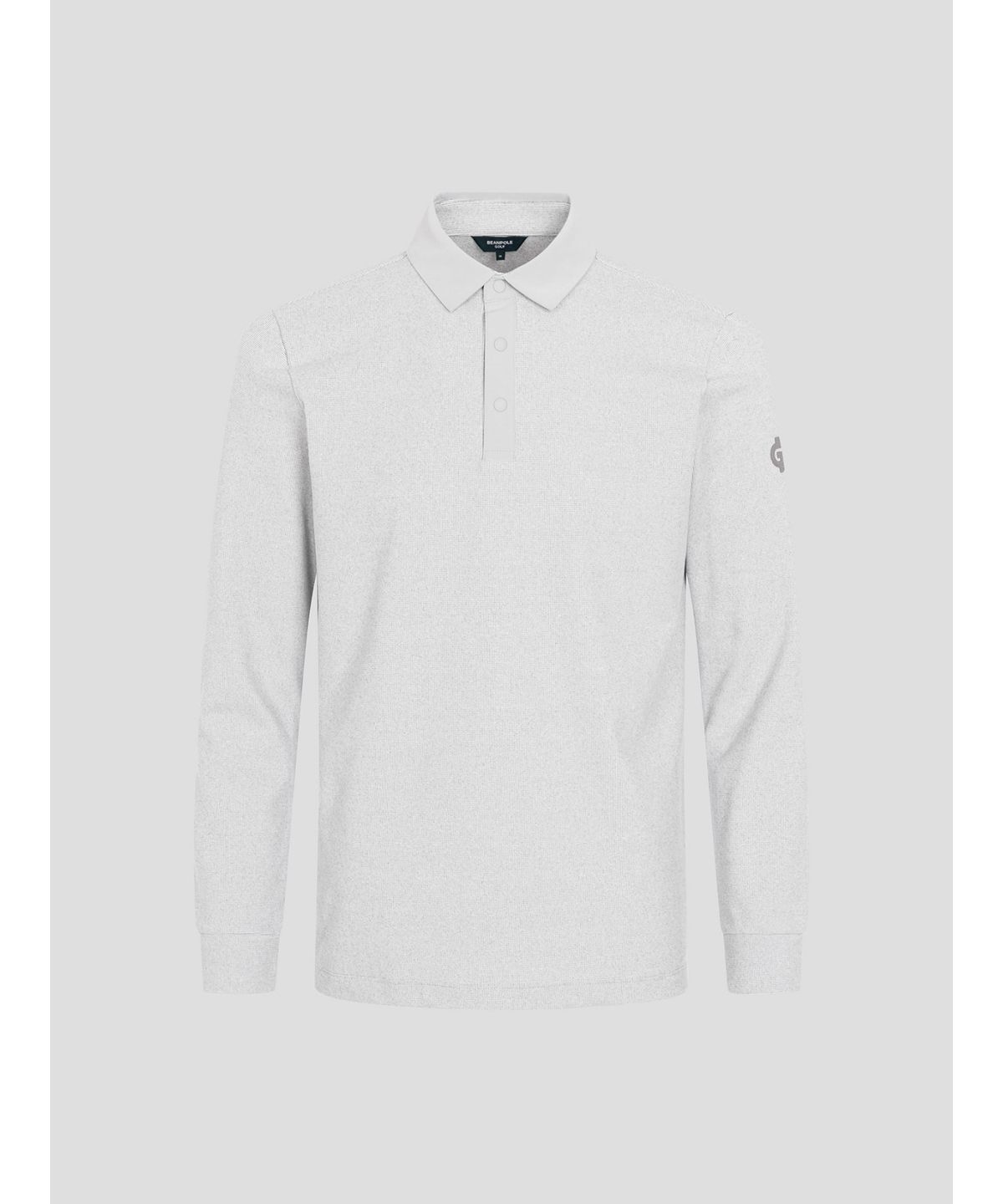 빈폴골프(BEANPOLE GOLF) 남성 약기모 도트 패턴 긴소매 티셔츠  라이트 그레이