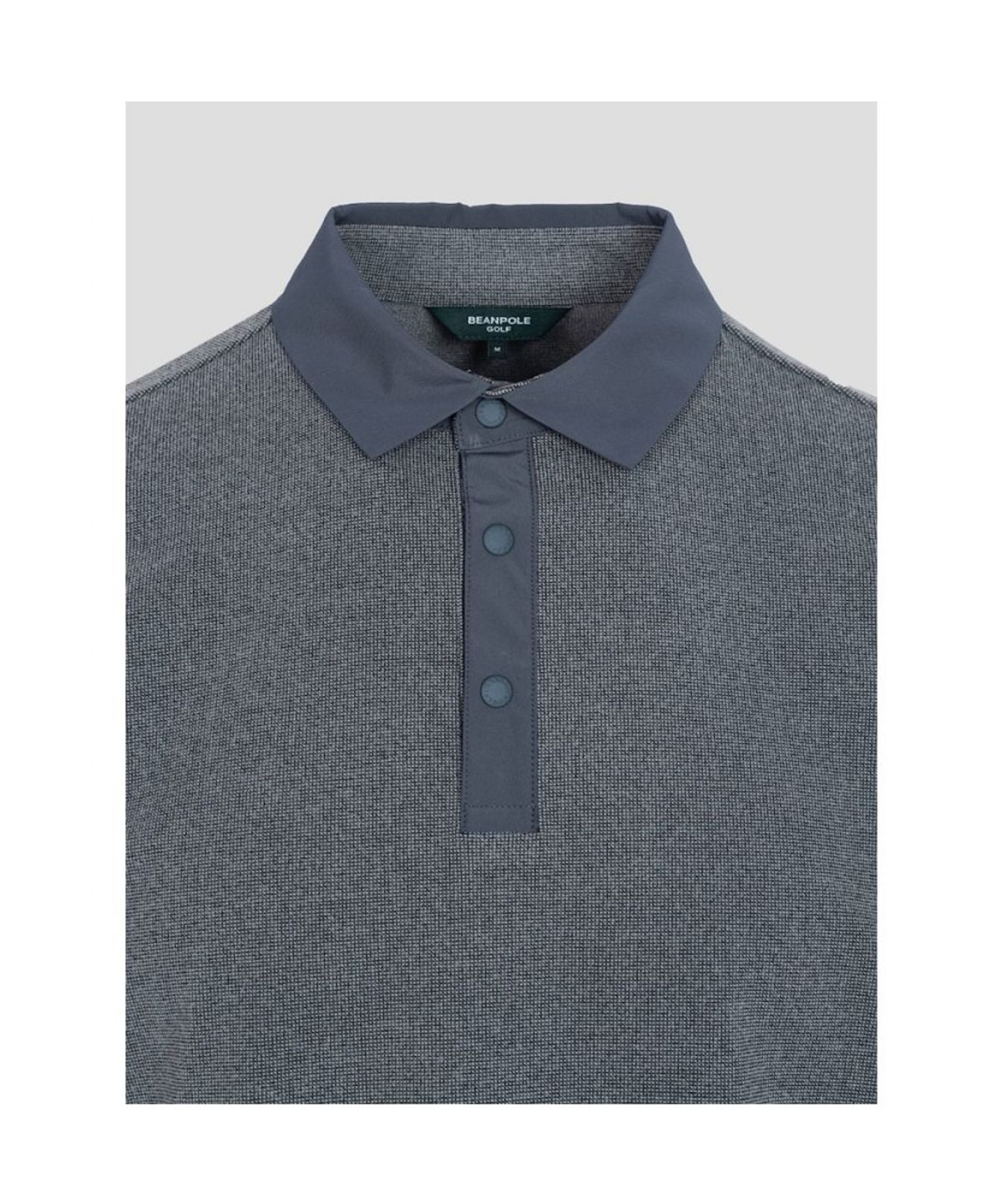 빈폴골프(BEANPOLE GOLF) 남성 약기모 도트 패턴 긴소매 티셔츠  블루