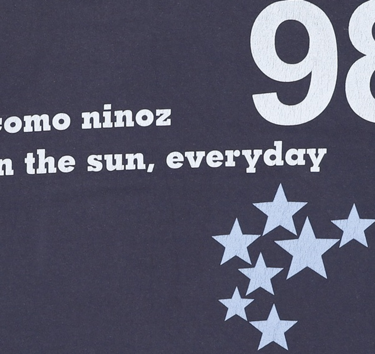 꼬모니노즈(COMONINOZ) NINOZ SUN GRAPHIC T-SHIRT [NAVY] L