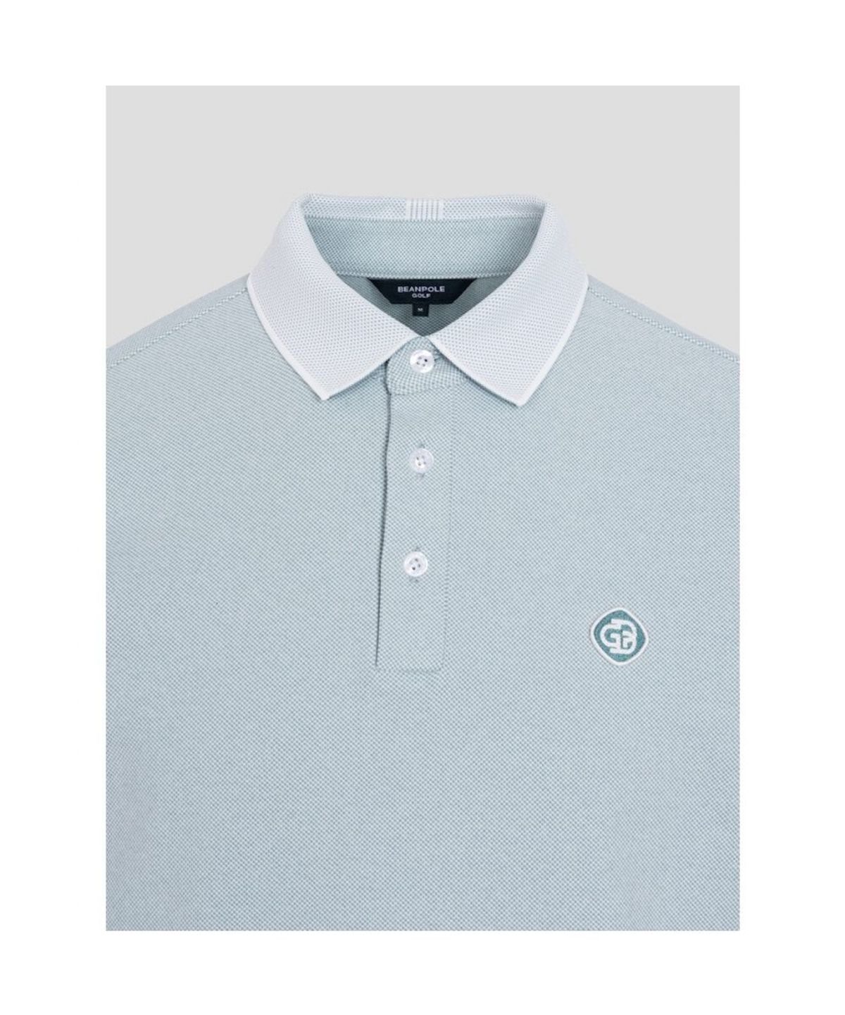 빈폴골프(BEANPOLE GOLF) 남성 약기모 솔리드 라이크 티셔츠  라이트 그린