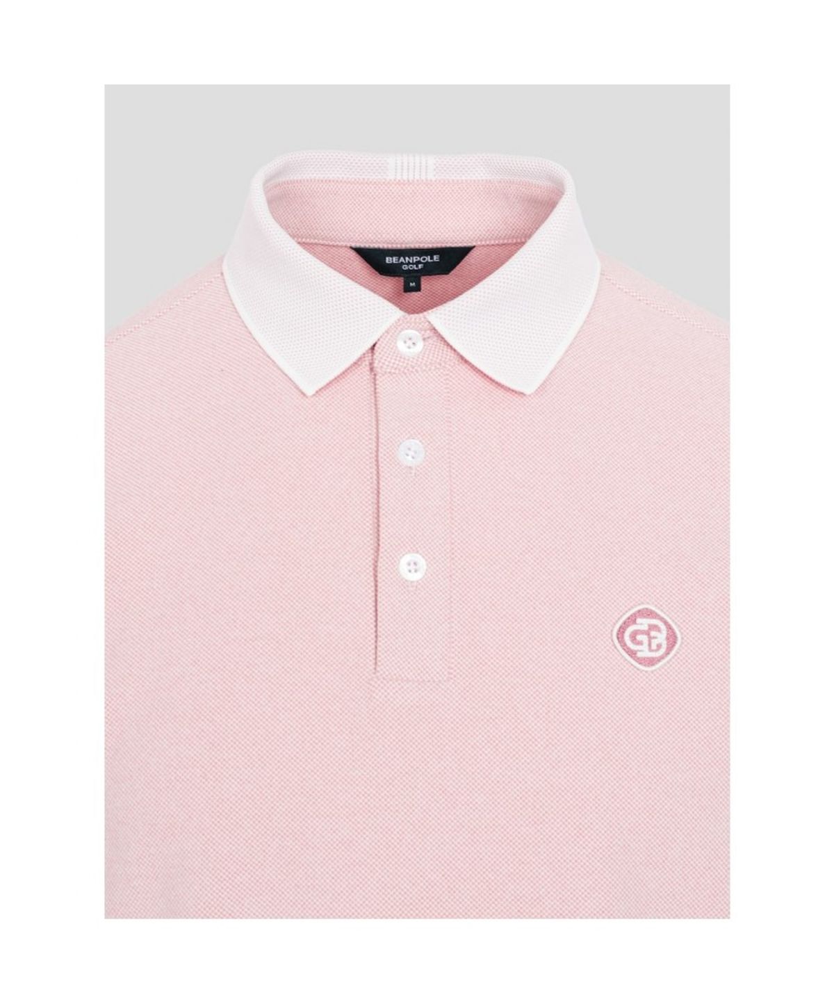 빈폴골프(BEANPOLE GOLF) 남성 약기모 솔리드 라이크 티셔츠  핑크