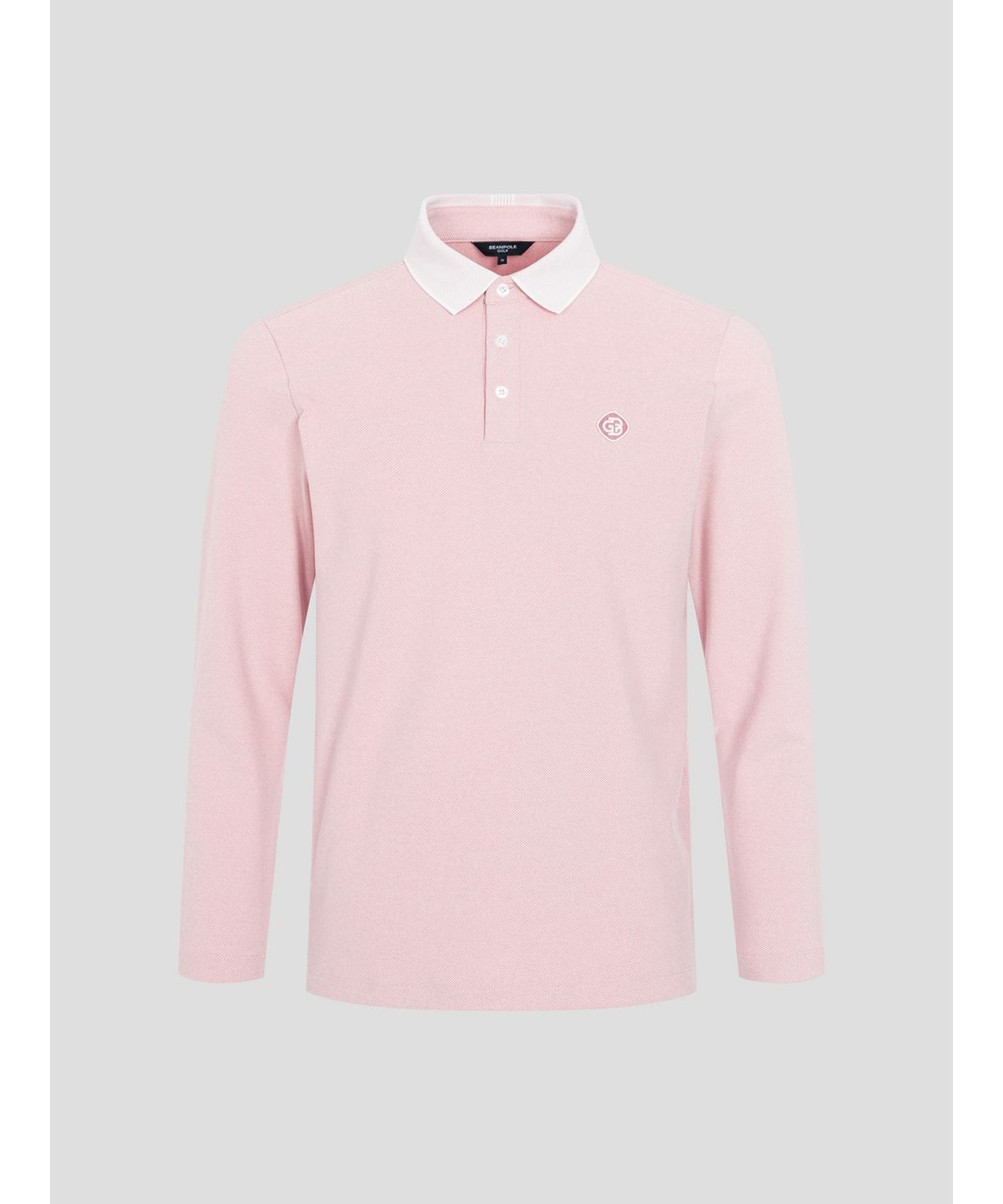빈폴골프(BEANPOLE GOLF) 남성 약기모 솔리드 라이크 티셔츠  핑크