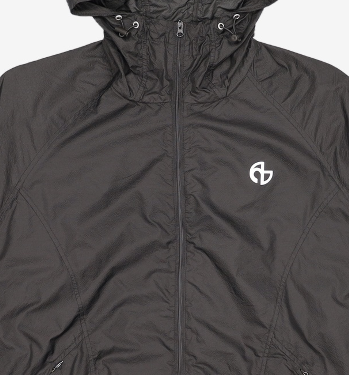 노매뉴얼(NOMANUAL) TRANSLUCENT HOODED JACKET - BLACK L