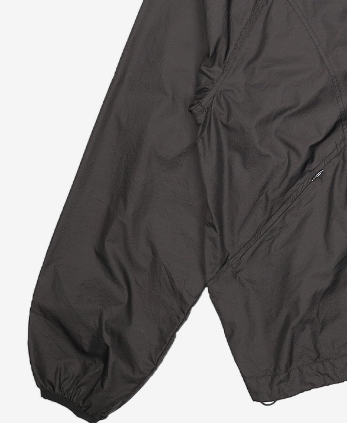 노매뉴얼(NOMANUAL) TRANSLUCENT HOODED JACKET - BLACK L