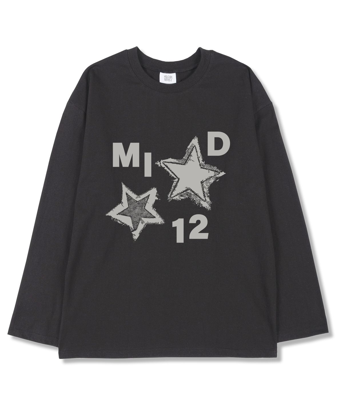 미드나잇12에이엠(MIDNIGHT12AM) 엠아이디스타 오버핏 긴팔티셔츠 3color