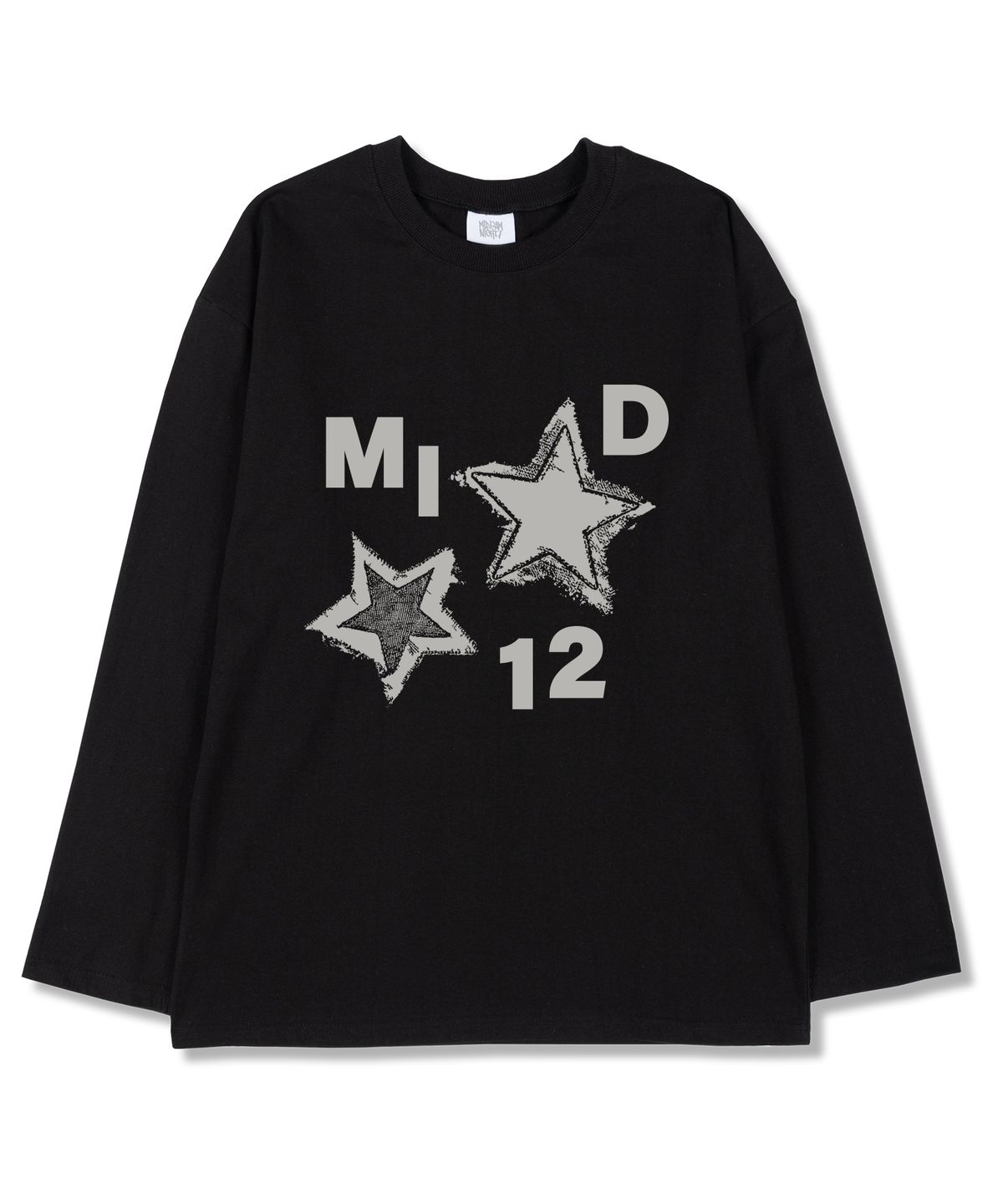 미드나잇12에이엠(MIDNIGHT12AM) 엠아이디스타 오버핏 긴팔티셔츠 3color