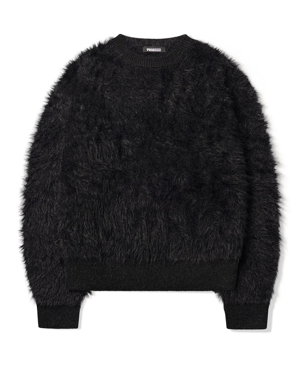 포스333(PHOS333) M Hairy Knit Sweater/Black