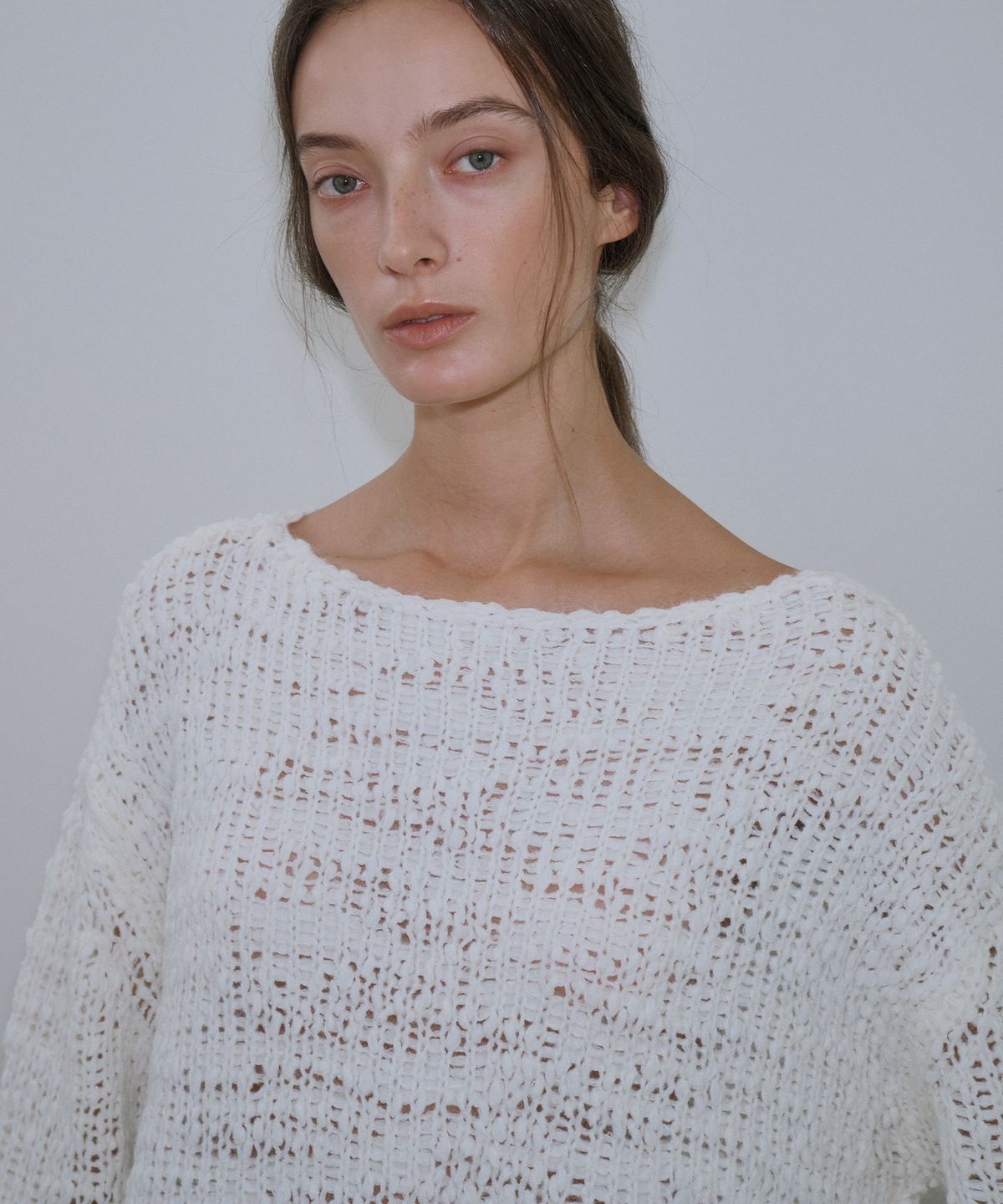 가더(GARDER) Over Loose Wool Knit (Ivory)