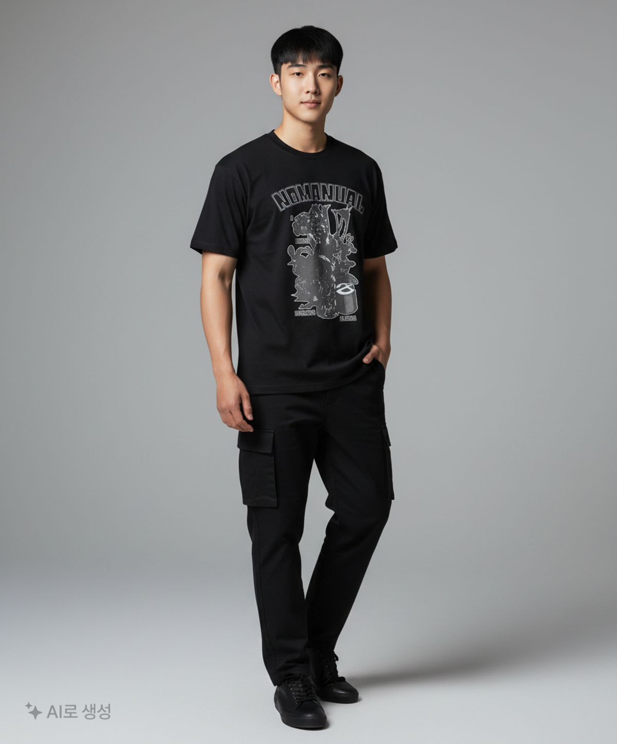 노매뉴얼(NOMANUAL) S.P T-SHIRT - 5 COLOR 100