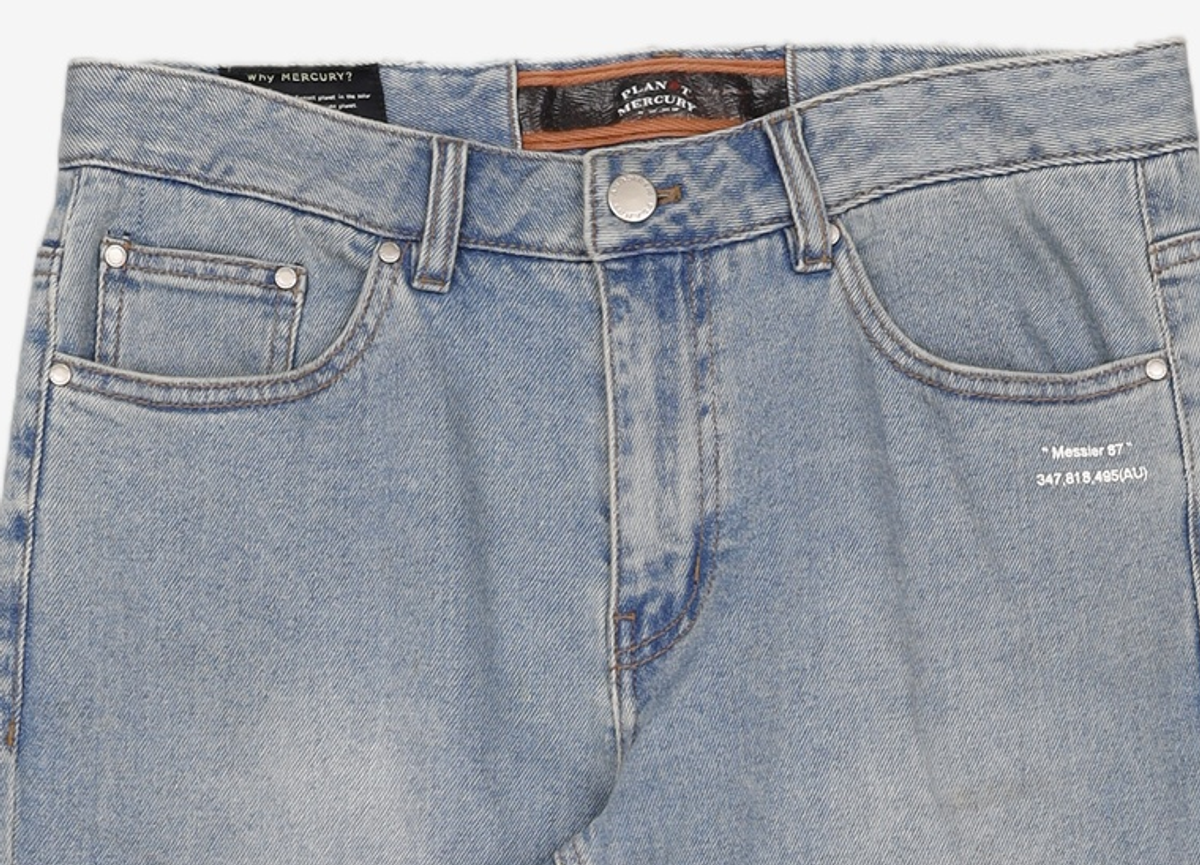 플래닛머큐리(PLANET MERCURY) Regular Denim Trousers 81