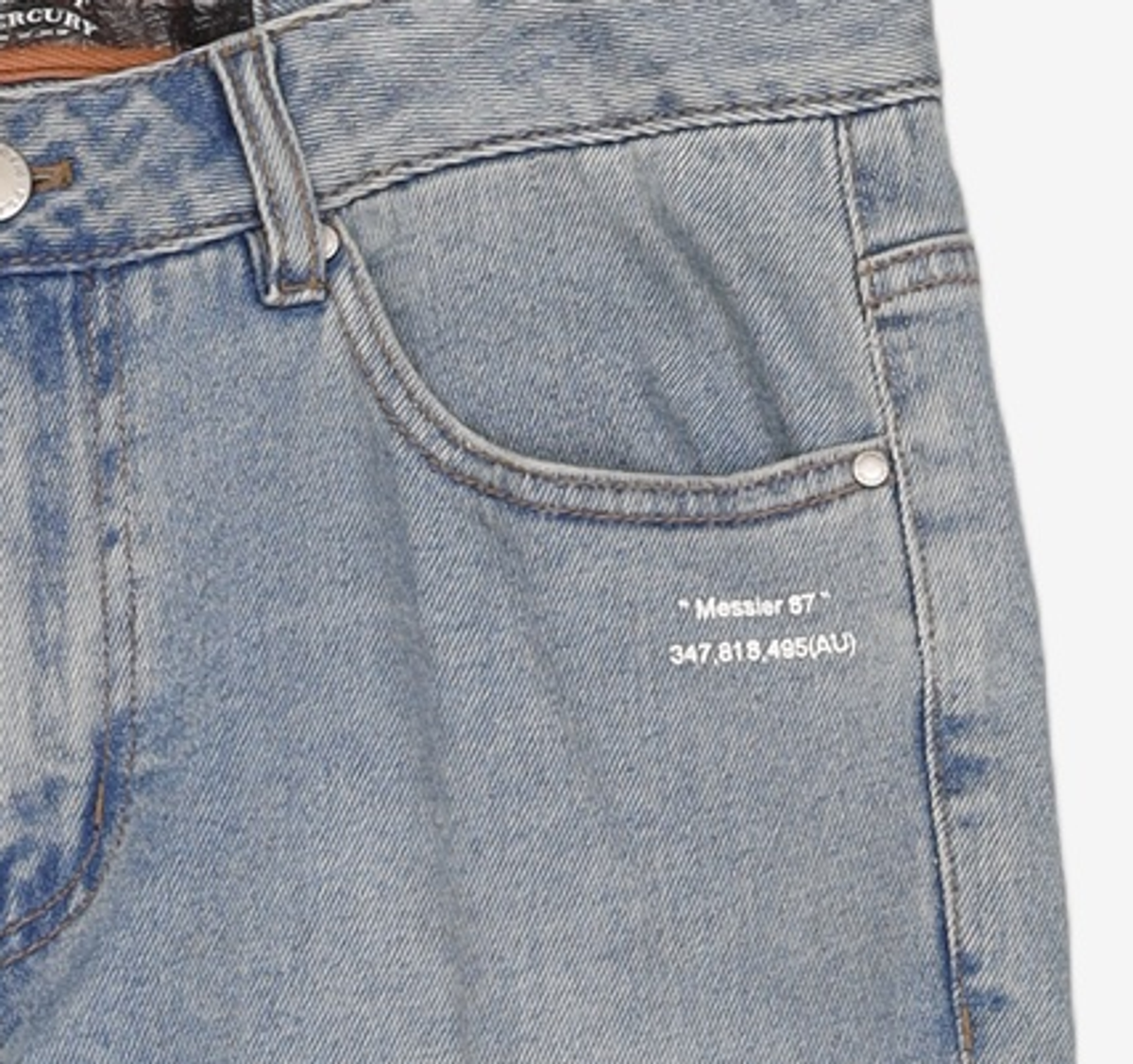 플래닛머큐리(PLANET MERCURY) Regular Denim Trousers 81