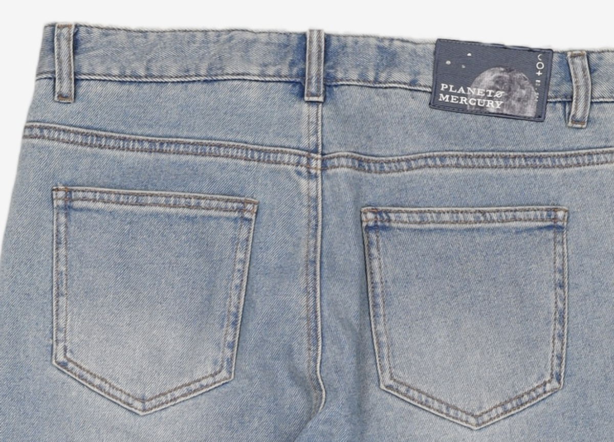 플래닛머큐리(PLANET MERCURY) Regular Denim Trousers 81