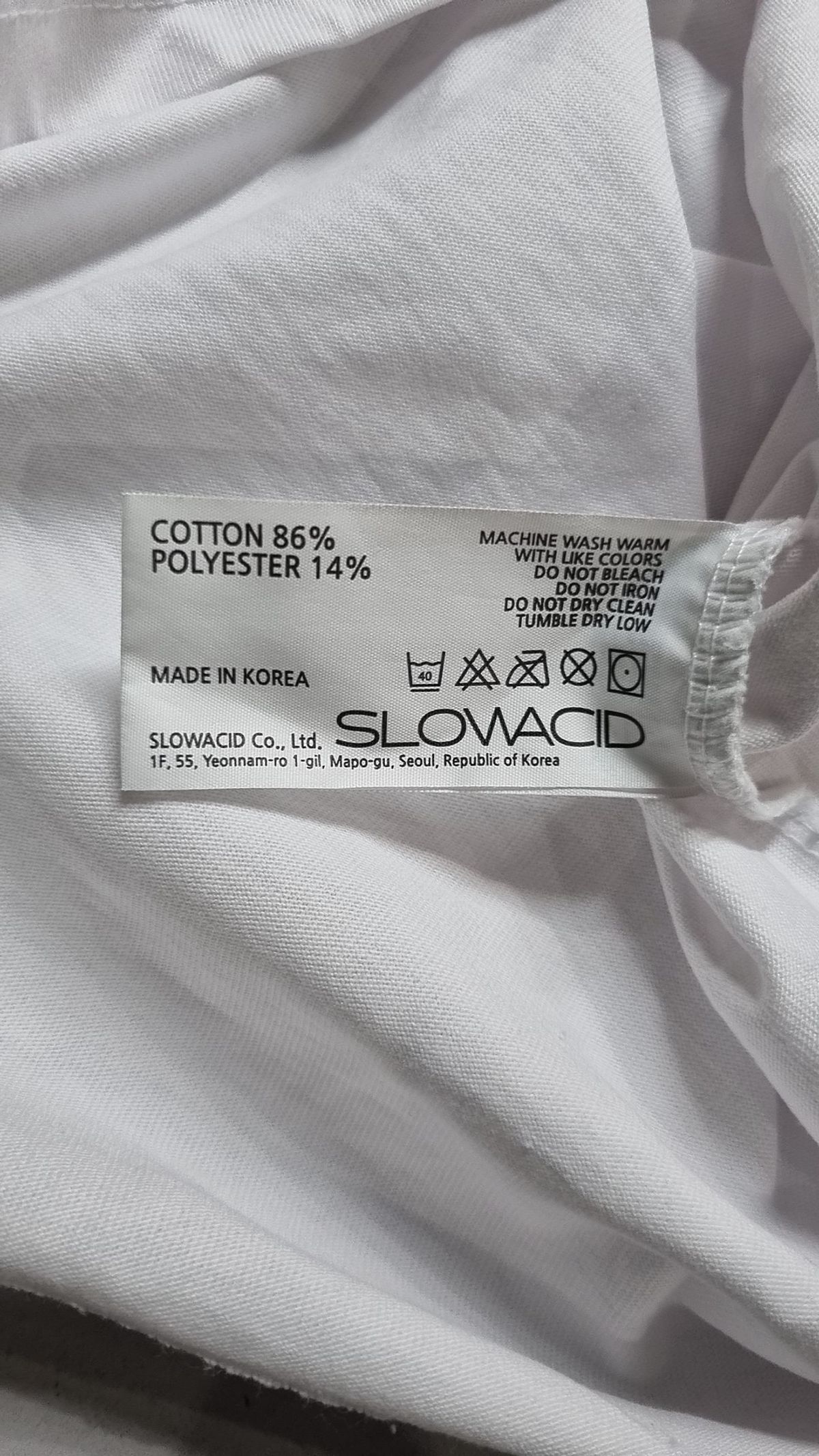 슬로우애시드(SLOWACID) 반소매 티셔츠 XL
