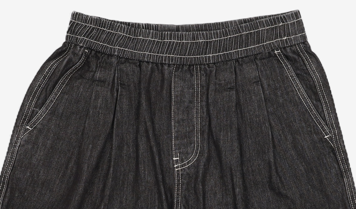 스파오(SPAO) (시티보이) 유니 오버핏 데님 쇼츠_SPTND24C91 S