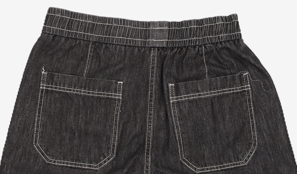 스파오(SPAO) (시티보이) 유니 오버핏 데님 쇼츠_SPTND24C91 S