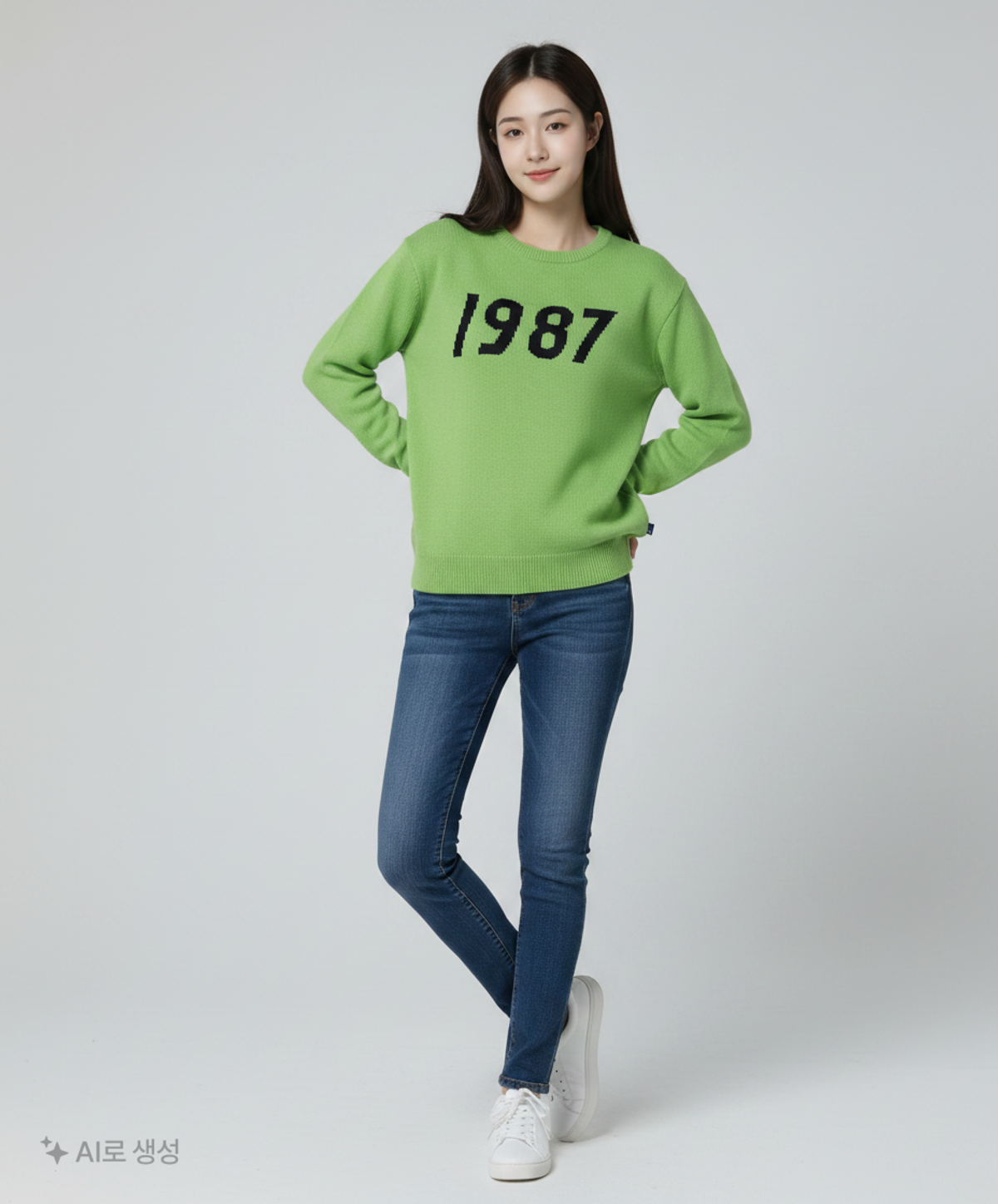 엠엠엘지(MMLG) [Mmlg] 1987 KNIT (INTARSIA) (PLANT GREEN) S