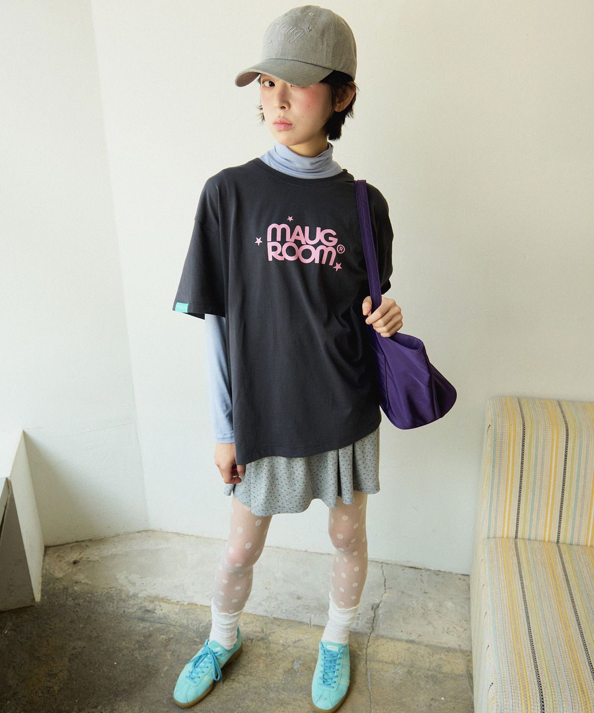 마우그(MAUG) 온 어데이 숄더백 퍼플
