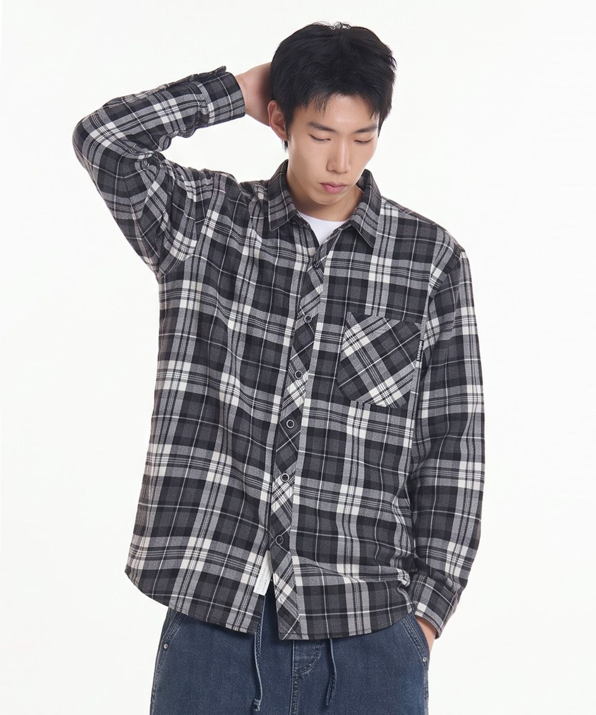더블제이디(DOUBLE JD) 듀플린 체크 셔츠