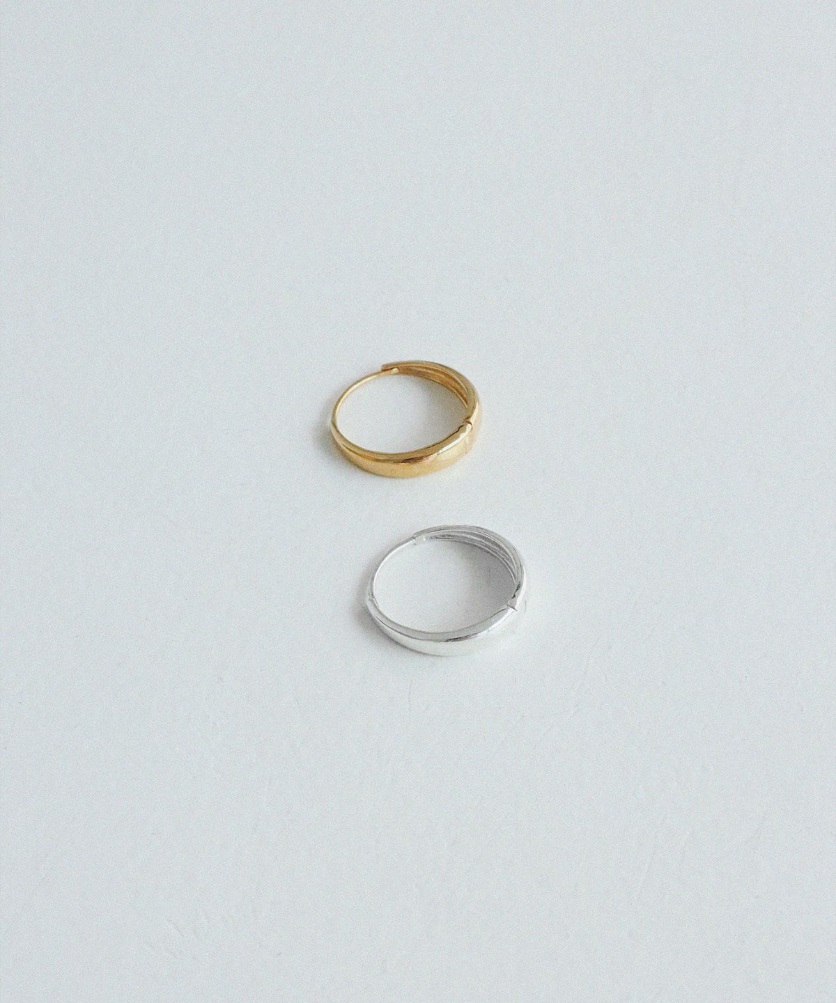 스몰굿띵(SMGT) SILVER 925 LUNA 원터치 링 귀걸이_골드 [4 SIZE]