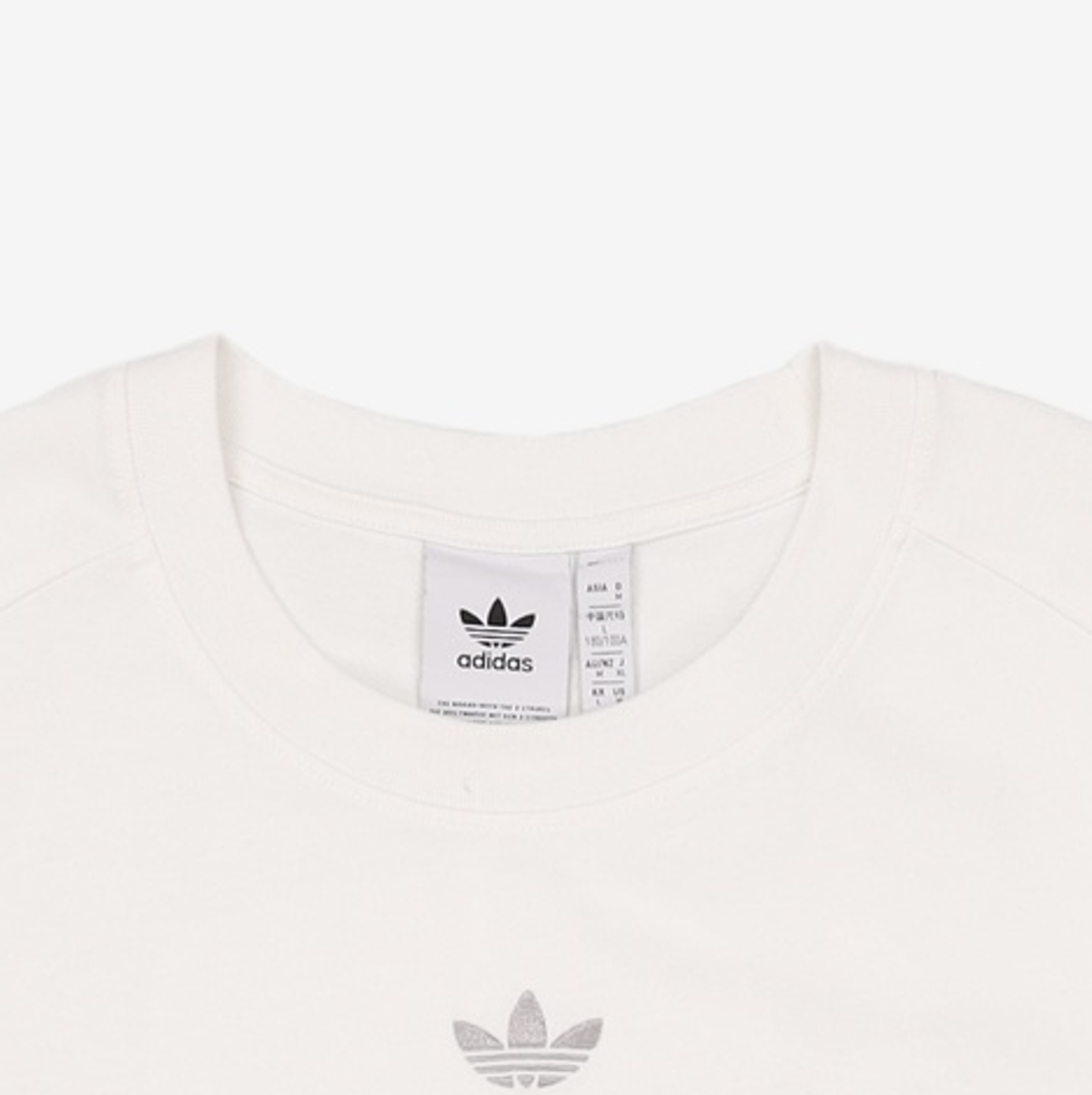 아디다스(ADIDAS) 래글런 커트라인 티 - 화이트 / IT7446 L