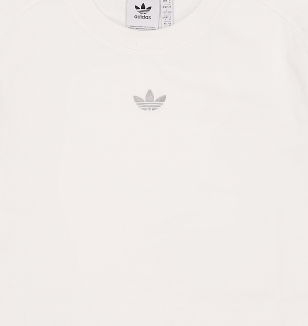 아디다스(ADIDAS) 래글런 커트라인 티 - 화이트 / IT7446 L