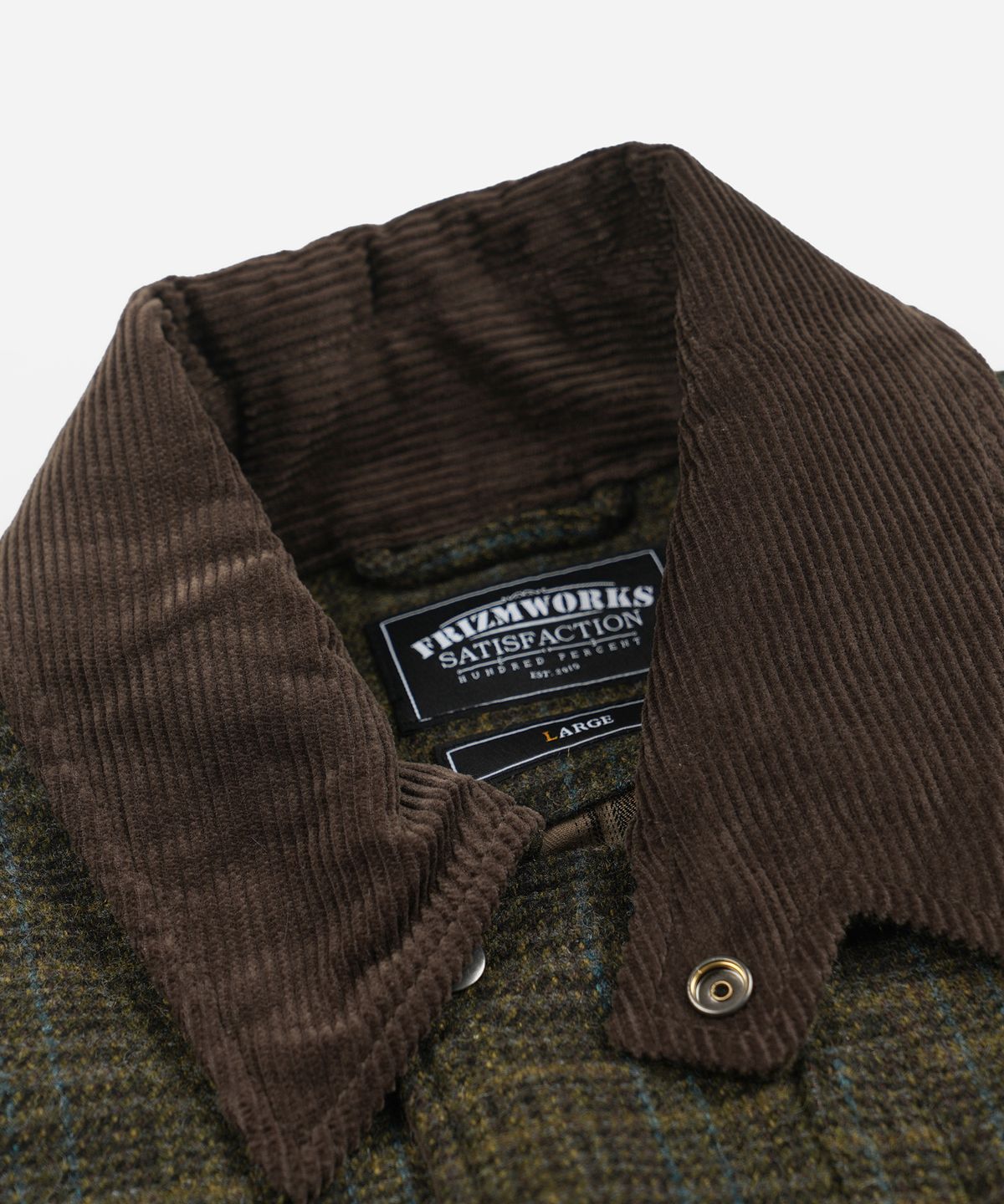 프리즘웍스(FRIZMWORKS) WOOL HERITAGE HUNTING JACKET _ SEAWEED