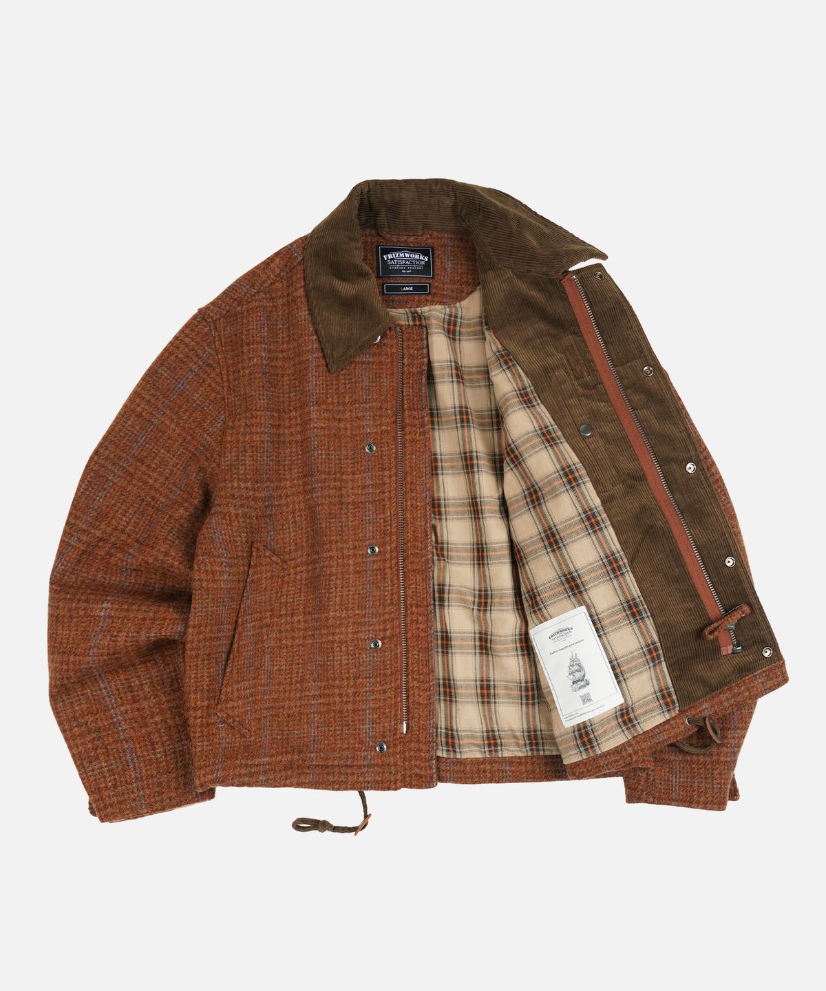 프리즘웍스(FRIZMWORKS) WOOL HERITAGE HUNTING JACKET _ MAPLE