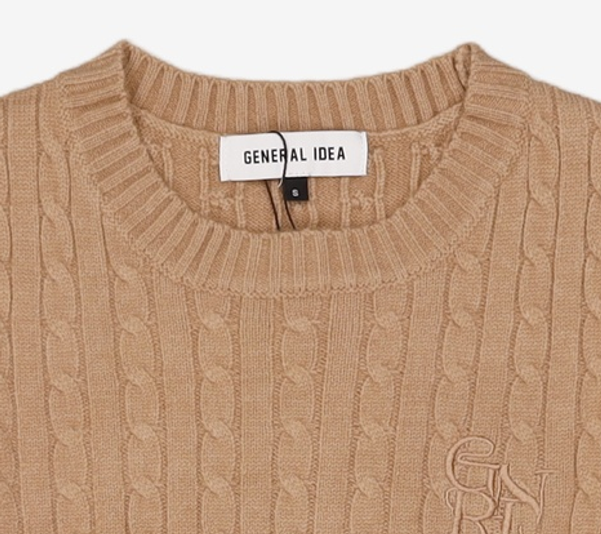 제너럴 아이디어(GENERAL IDEA) GNRL 케이블 풀오버 [BEIGE] / WBC3L05502 S