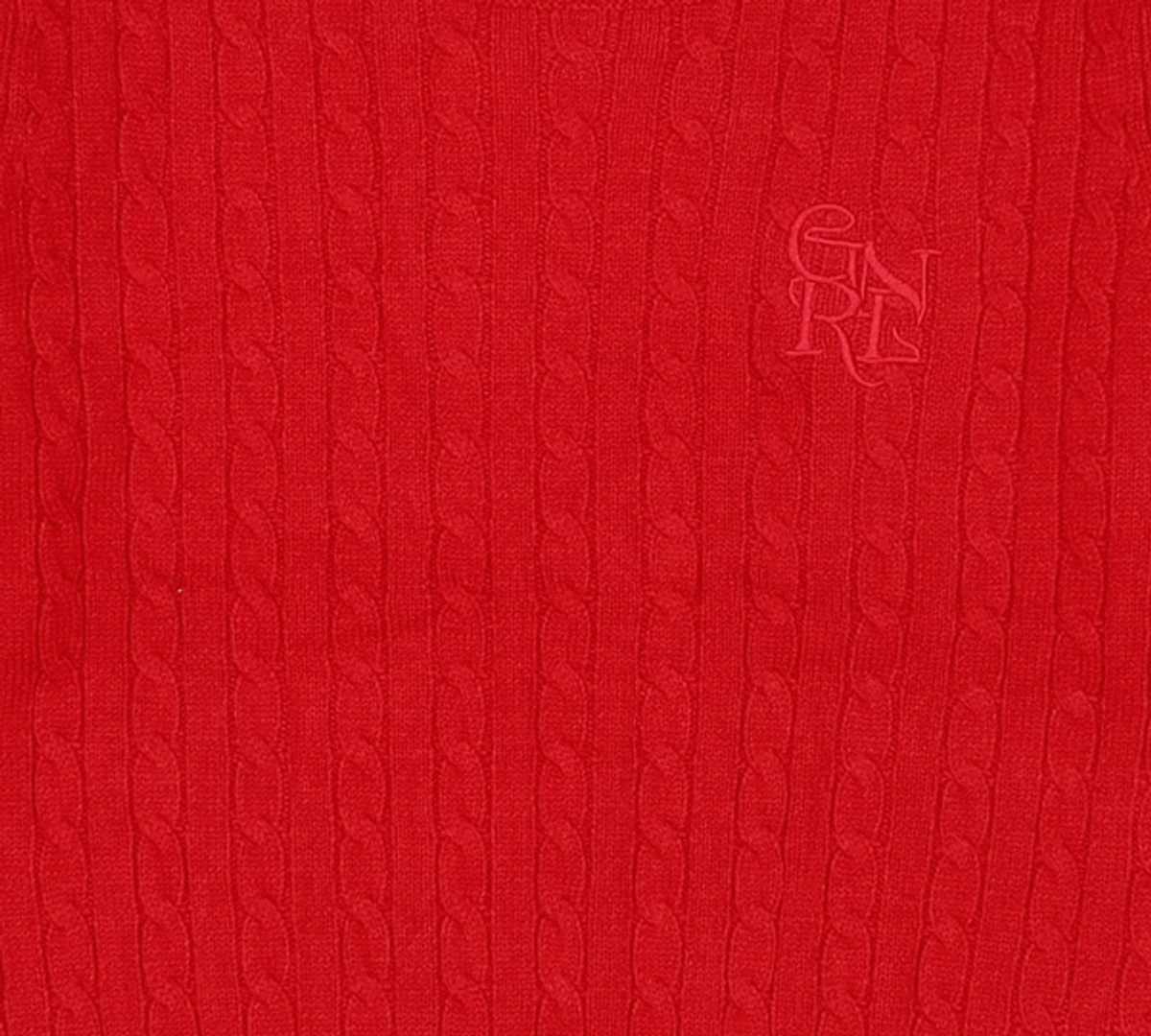 제너럴 아이디어(GENERAL IDEA) GNRL 케이블 풀오버 [RED] / WBC3L05502 S