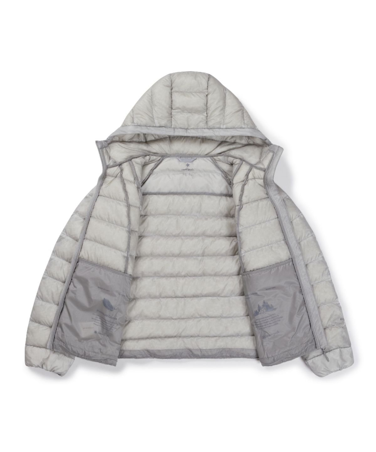 스노우피크 어패럴(SNOWPEAK APPAREL) 에어클라우드 여성 10D 경량 구스 다운 자켓 Ice (S26WWTDJ71) Gray