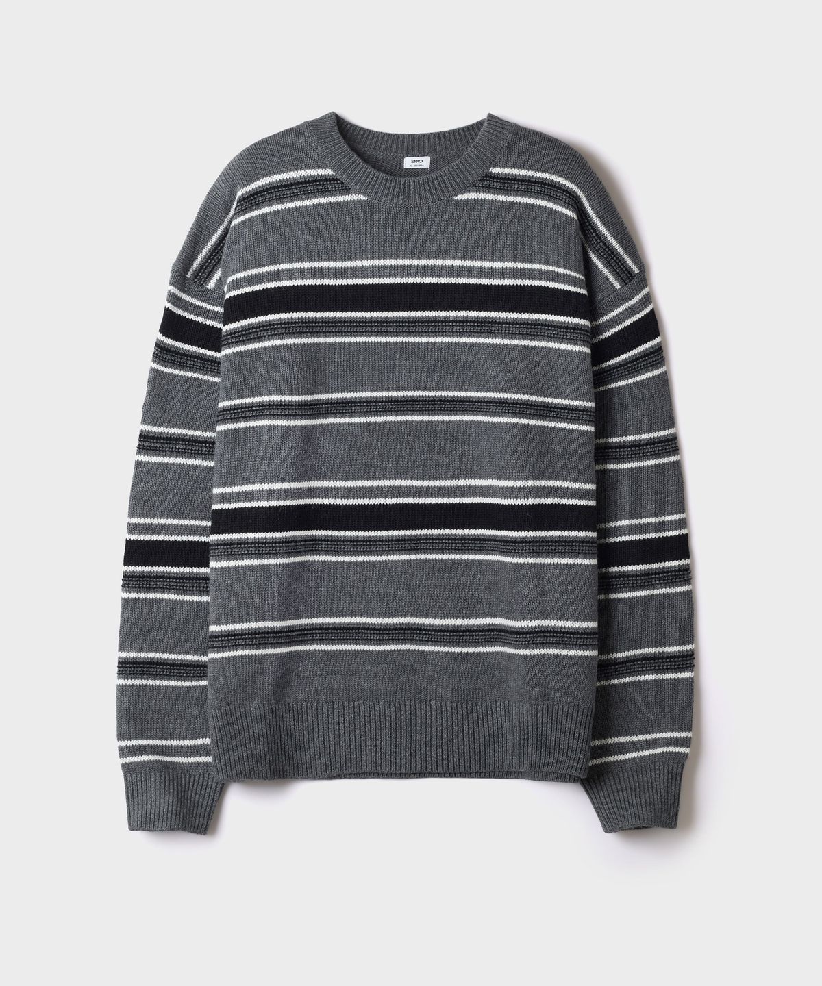 스파오(SPAO) [울블렌드] 라운드넥 스트라이프 스웨터_SPKWG4TC05