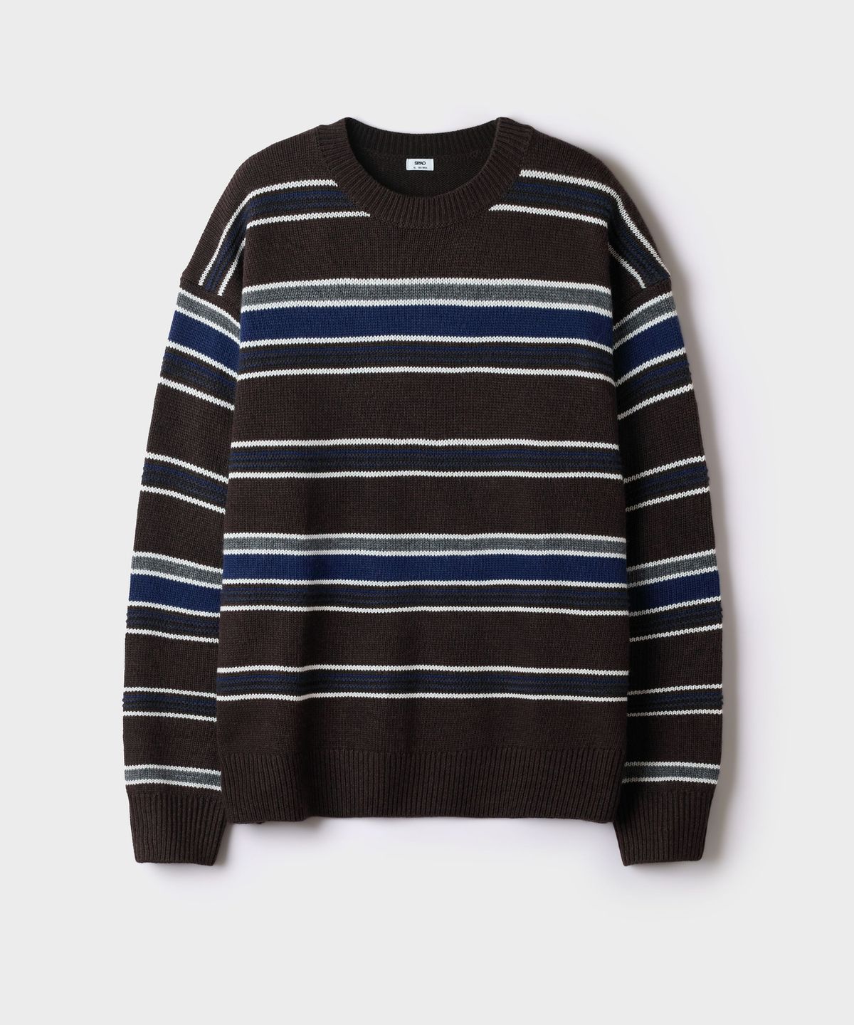 스파오(SPAO) [울블렌드] 라운드넥 스트라이프 스웨터_SPKWG4TC05