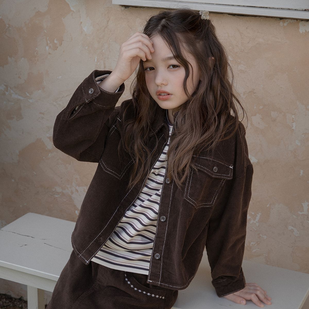 스타일노리터(STYLE NORITER) 프랑 코듀로이 셔츠