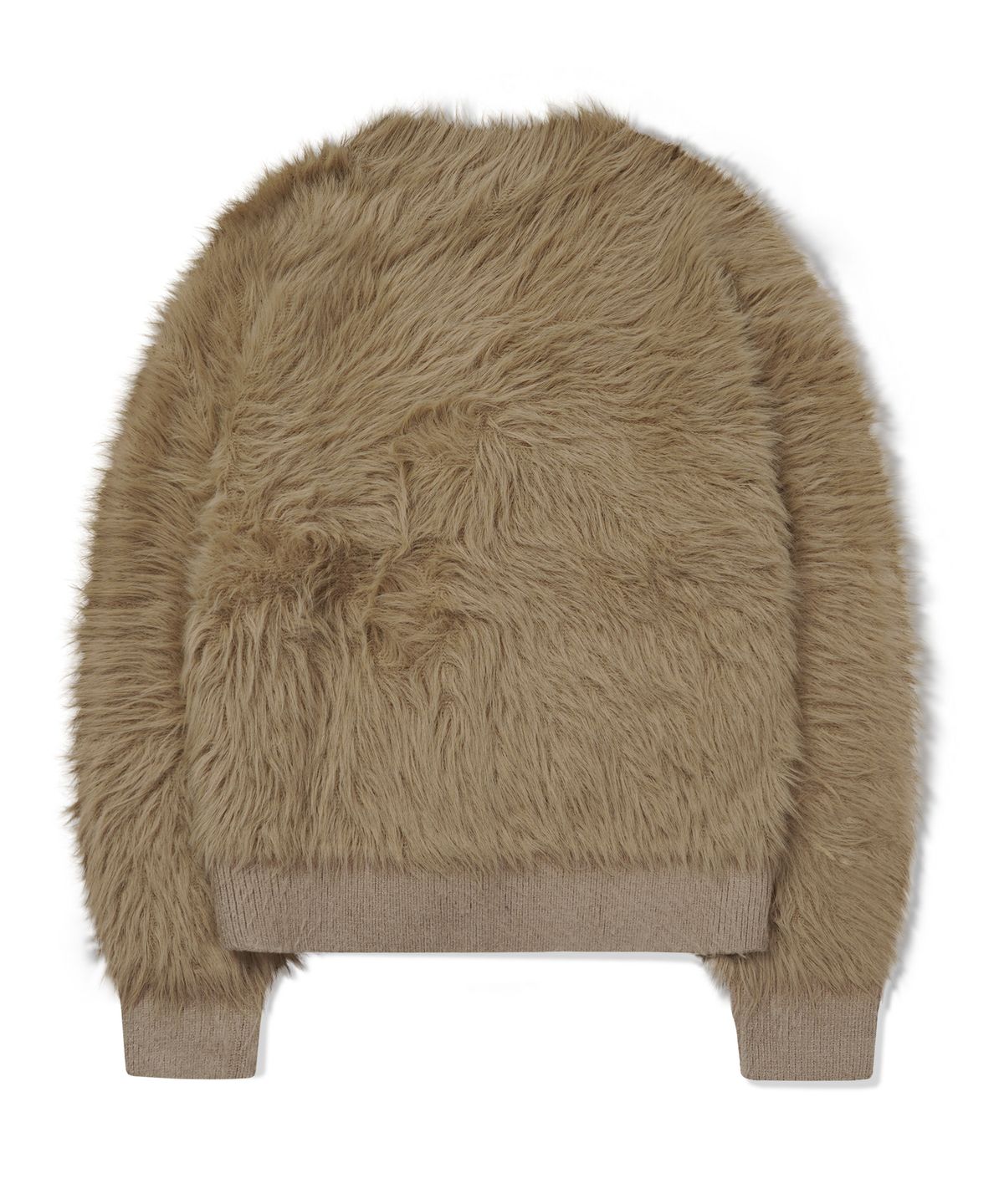 포스333(PHOS333) W Short Hairy Cardigan/Beige