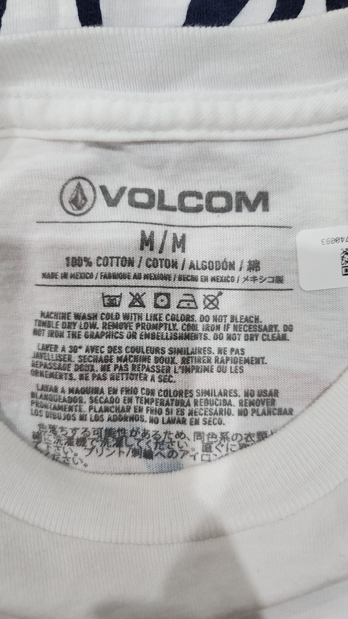 볼컴(VOLCOM) 반소매 티셔츠 M