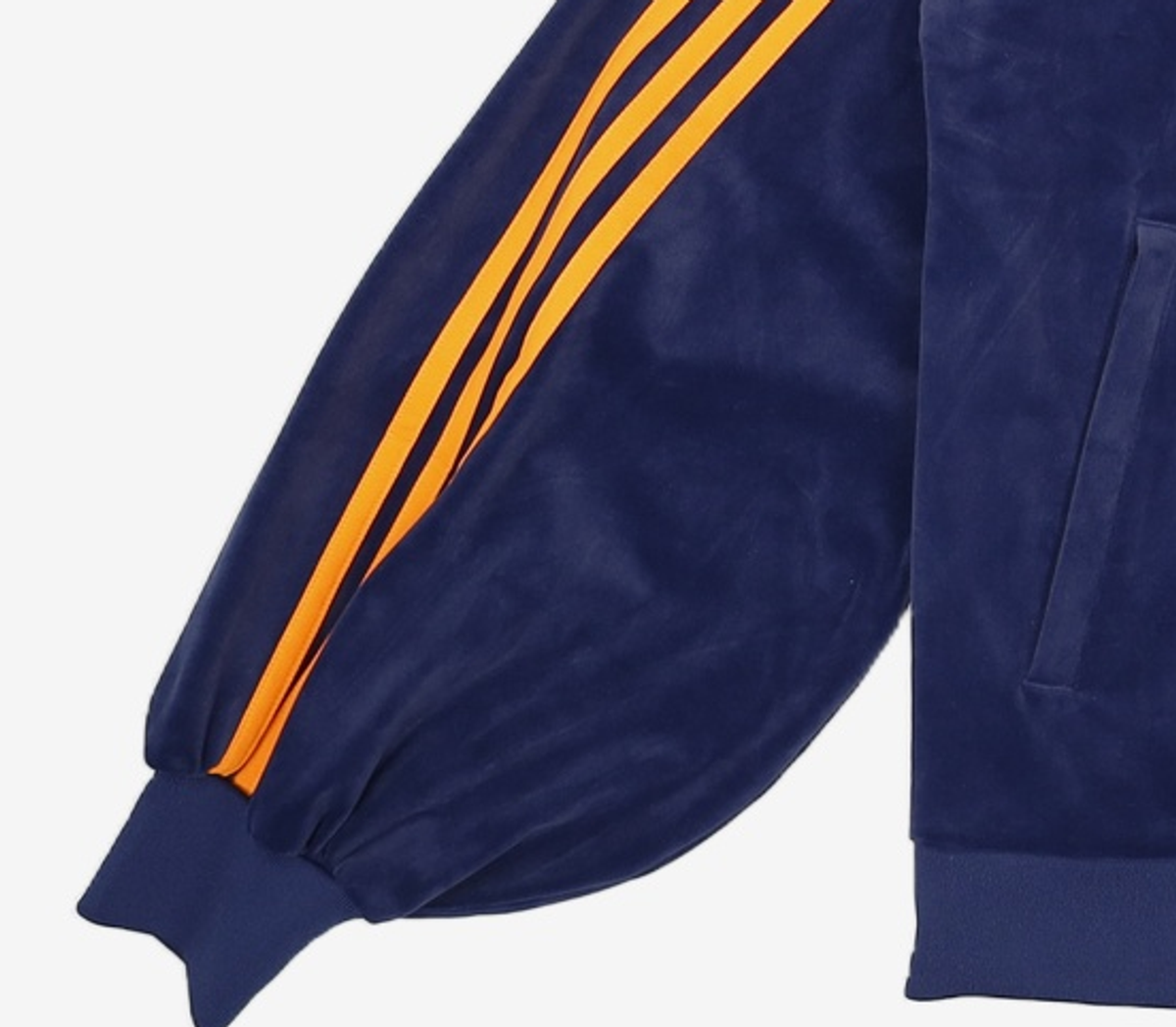 아디다스(ADIDAS) 70s 벨루어 트랙탑 - 네이비:오렌지 / JN8287 M