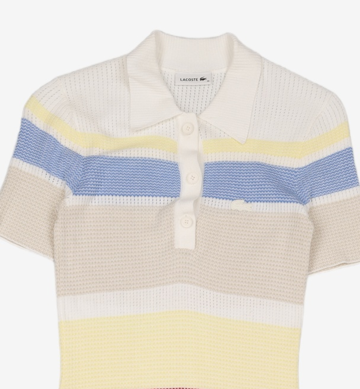 라코스테(LACOSTE) 여성 스트라이프 폴로 스웨터 원피스 EF1181-52G 2CQ 36