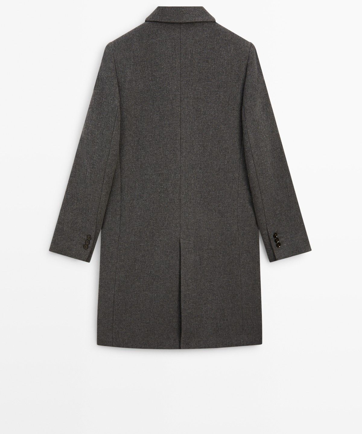 마시모두띠(MASSIMO DUTTI) 울 블렌드 부클레 디테일 코트