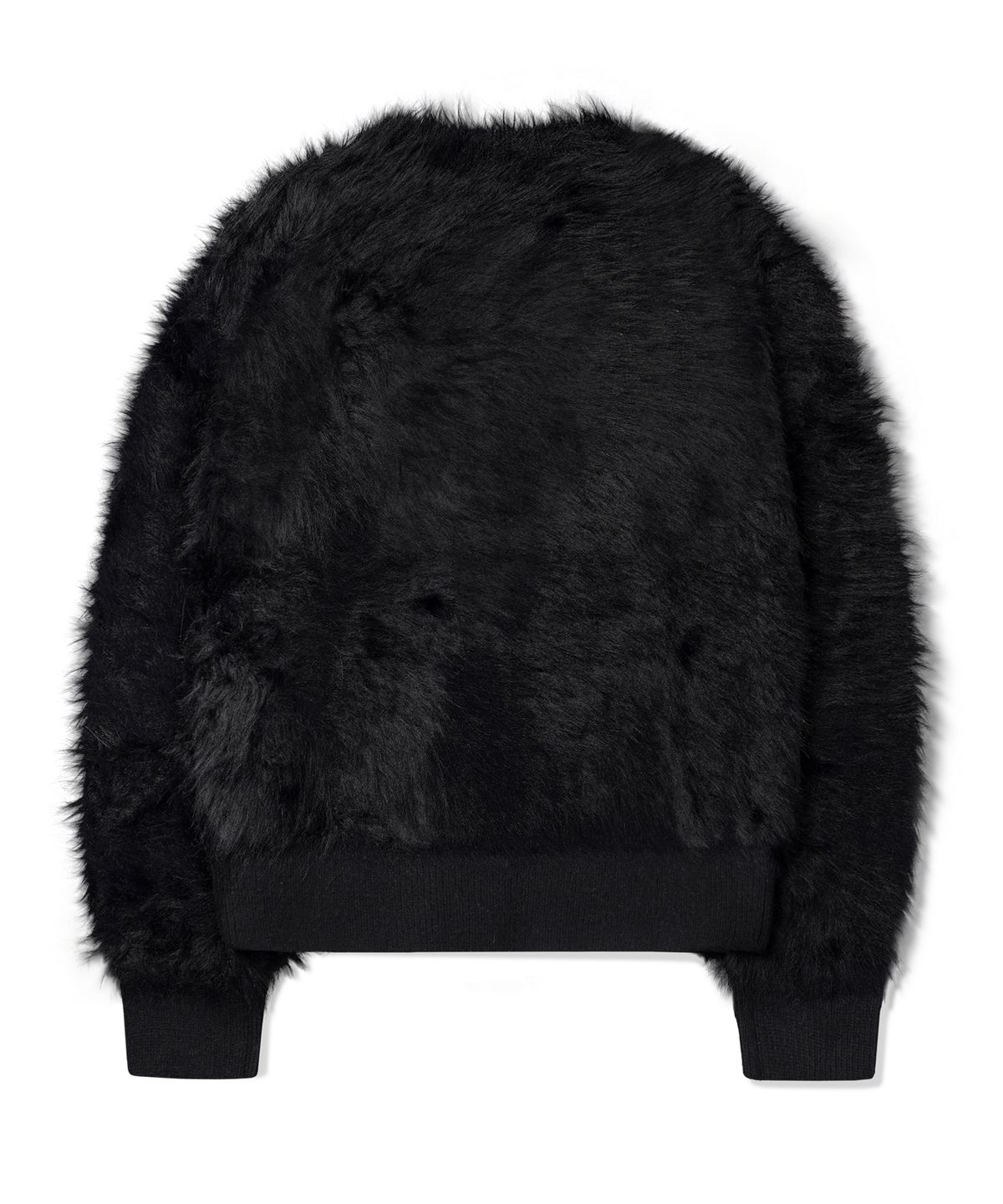 포스333(PHOS333) W Short Hairy Cardigan/Black