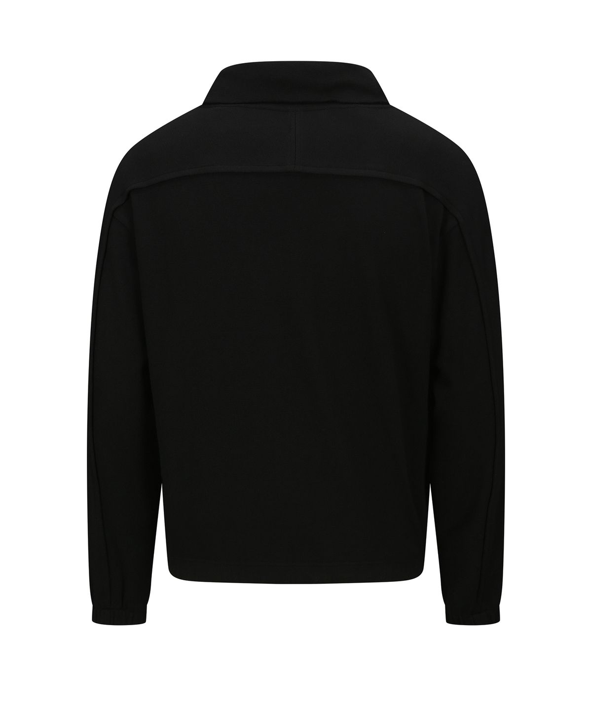 몰프(MORPH) Organism Wool Asymmetric Placket Button-up Turtleneck Sweater