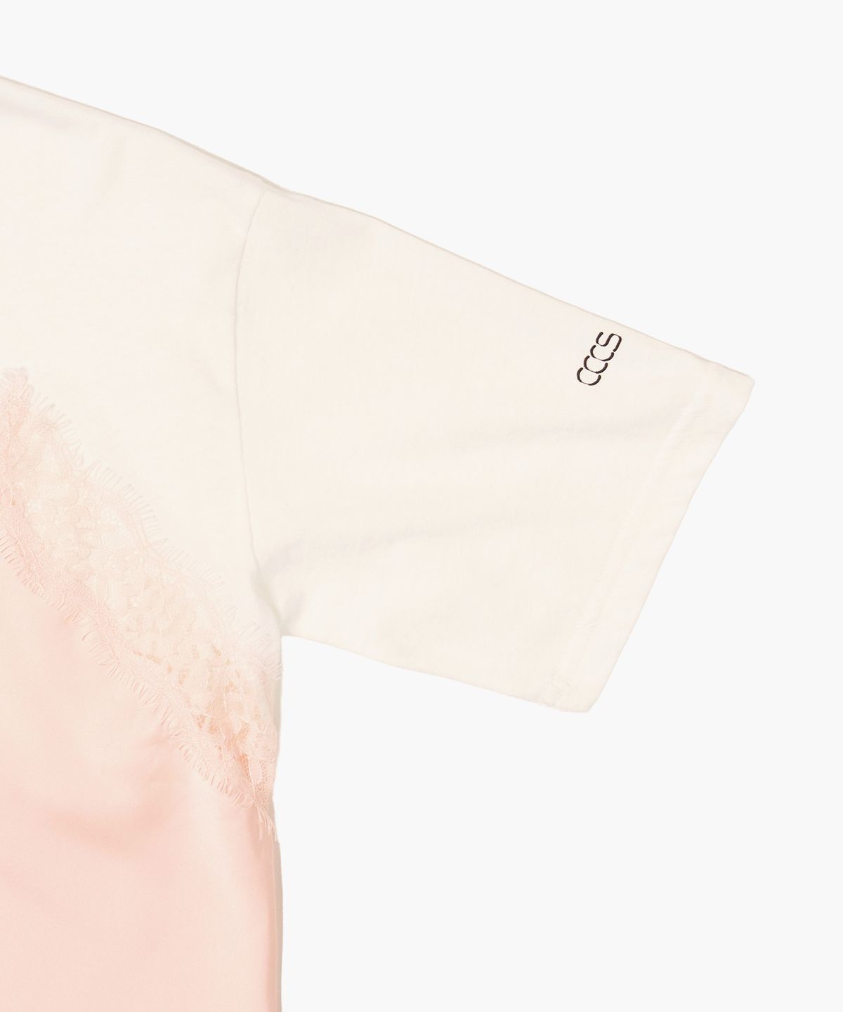 씨씨씨에스(CCCS) IVORY LACE LAYER T-SHIRTS